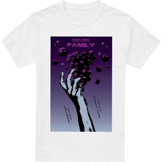 (S, White) Star Trek Mens The Next Generation Season 4 Episode 2 T-Shirt