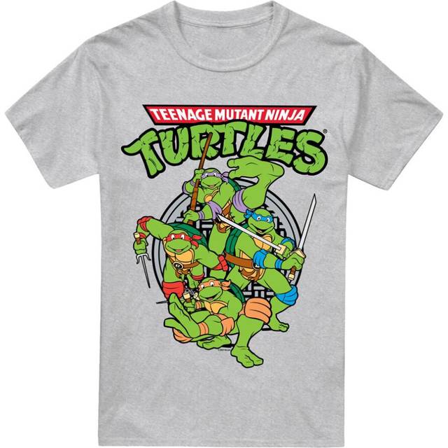 (S, Sport Heather) Teenage Mutant Ninja Turtles Mens Group T-Shirt