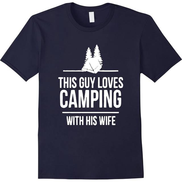 (XL) This Guy Loves Camping With His Wife T-Shirt-Father's Day