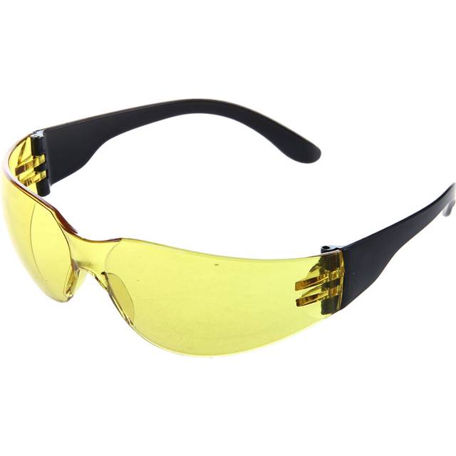 Yellow Clear Lens Indoor Outdoor Sports Safety Glasses Protective Eyewear