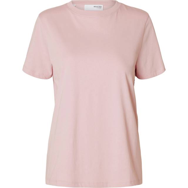 Selected FEMME - Topp slfMyessential SS O-neck Tee - Rosa