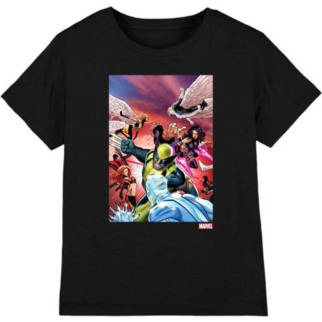 (12-13 Years, Black) Marvel Childrens/Kids X-Men Team Defend T-Shirt