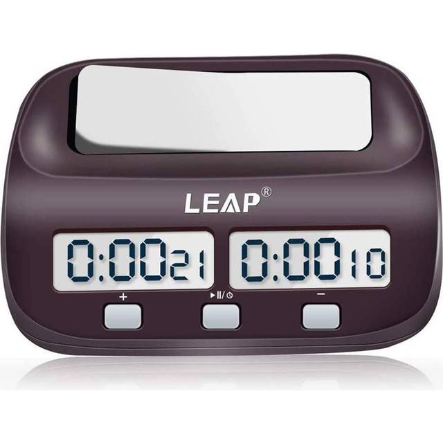 Chess Clock Digital Chess Timer Professional for Board Games Timer with Alarm Function Official Store Brown