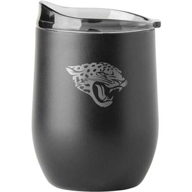 Logo Chair 615-S30PT-BLK-9 30 oz NFL Jacksonville Jaguars Etched Black Powder Coat Tumbler