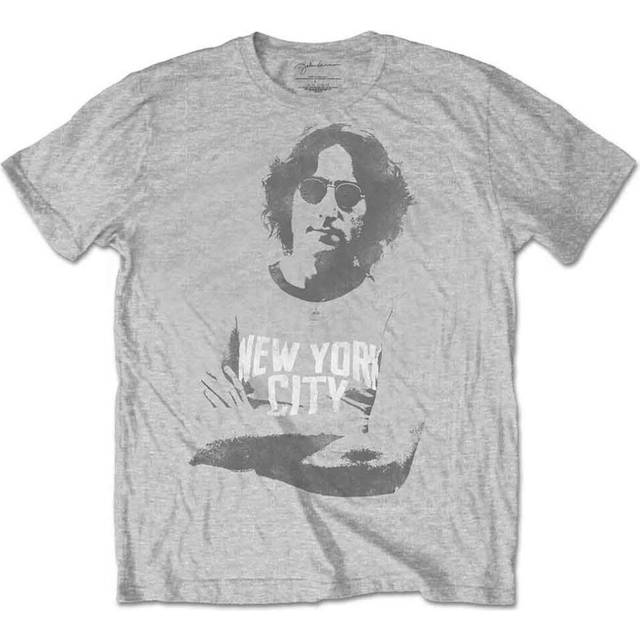 (S, Grey) John Lennon New York City T Shirt
