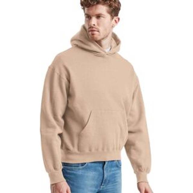 (XXL, Desert Sand) Fruit of the Loom Mens Supercotton Cotton Hoodie