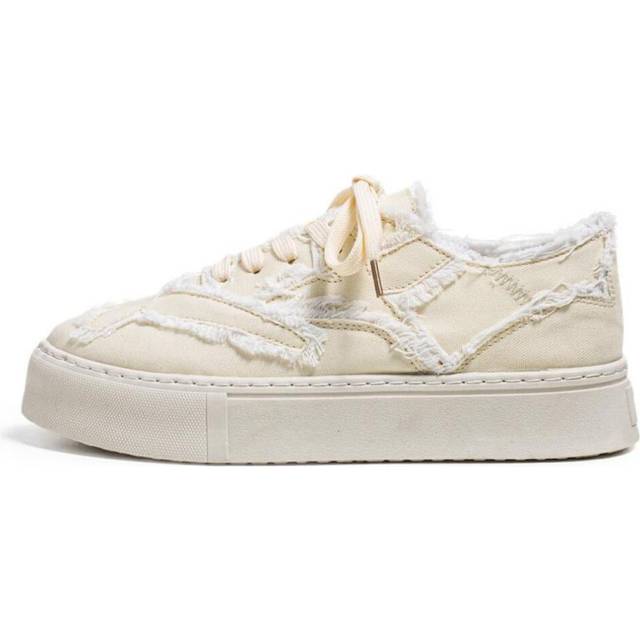 (beige, 41) Fashion Vulcanized Sneakers Men Summer Canvas Shoes Men&apos;s Shoes Trendy Casual Sneakers Student Shoes Men Flat Walking Sneakers