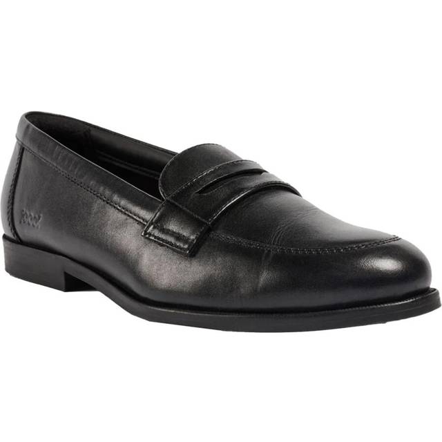 (8 UK Child, Black) POD Boys Islay Leather Loafers