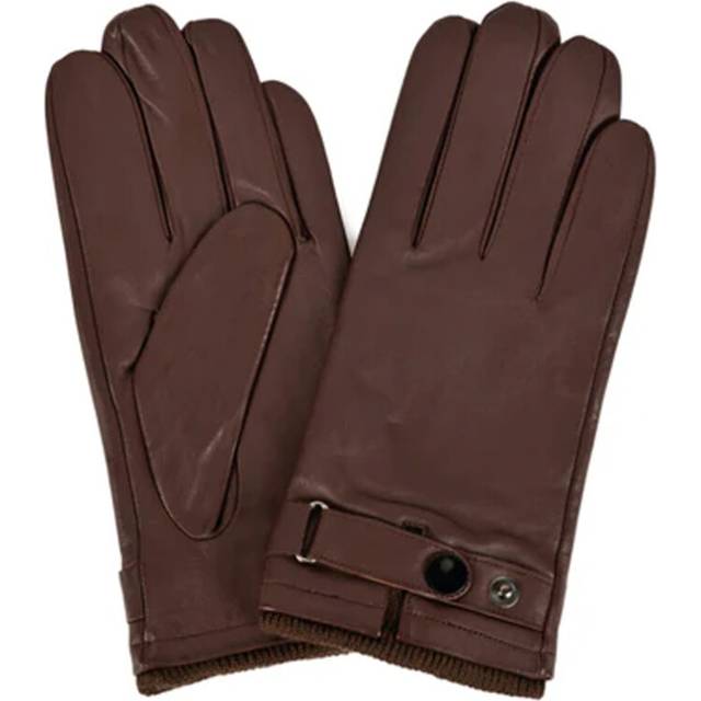 (L, Brown) Eastern Counties Leather Unisex Adult Premium Leather Driving Gloves