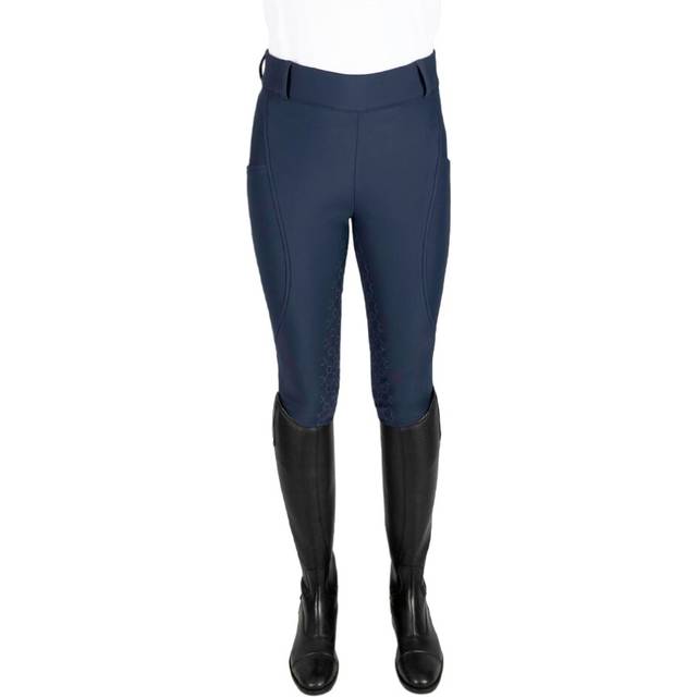 (14 UK - 16 UK, Navy) Coldstream Womens/Ladies Horse Riding Tights