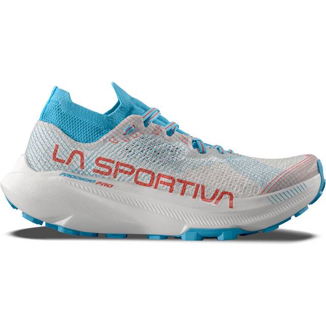 La Sportiva Prodigio Pro Woman - Trailrunningskor - Dam White / Malibu Blue 40