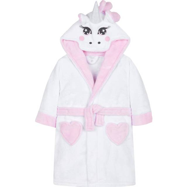 (White, 11-12 Years) Metzuyan Infant Girls Unicorn Dressing Gown Novelty Robe Detachable Tail Heart Pockets