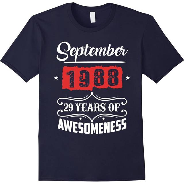 (M) September 1988 29th yrs old Bday 29 Birthday Gifts T-shirt-Father's Day