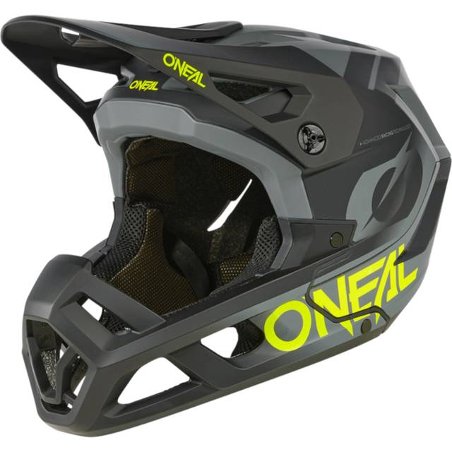 Oneal SL1 Strike Downhill Helmet, black-grey-yellow, Size XL for Men