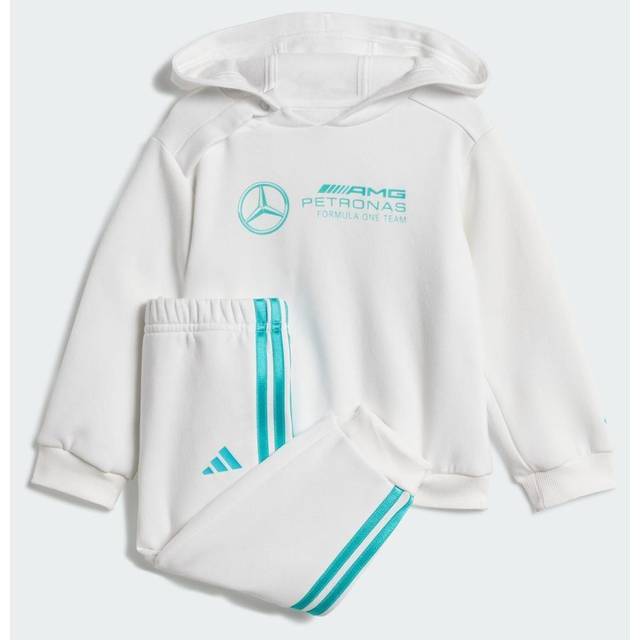 Baby long sleeve tracksuit adidas Mercedes - AMG Petronas Formula One Team DNA - Blanc - 12/18 monthes