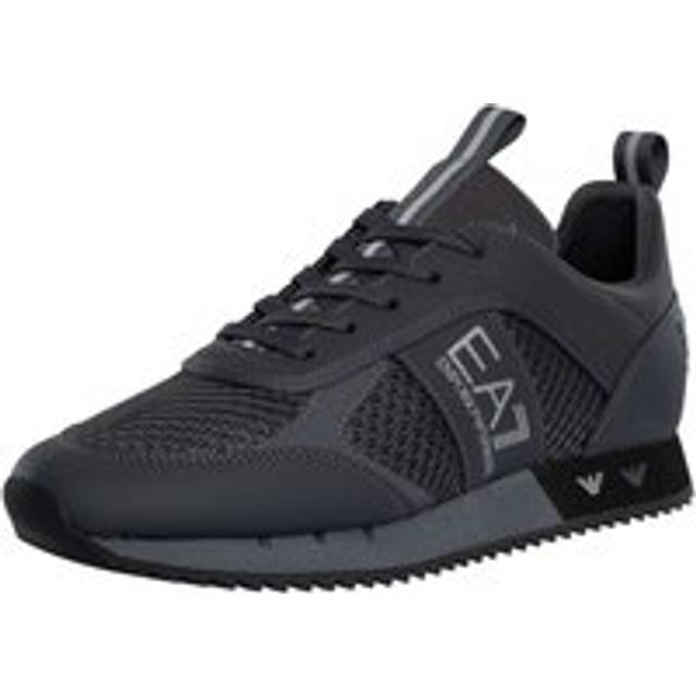 (Black, 7 (Adults')) EA7 XK050 Men's Black/Silver Trainers