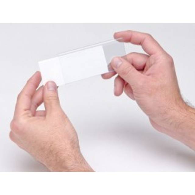 Quantum Storage LTR-1754 Clear Label Holders, 1.75 x 4 in. with Inserts