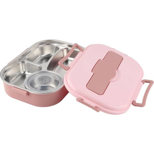 Stackable Multi Layer Hot Food Insulated Box, 4Ã¢Grid Portable Bento Box, Spill Proof Insulated Lunch Containers
