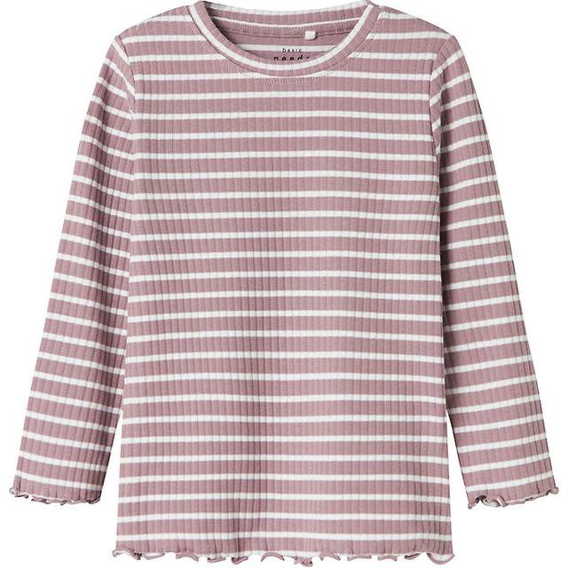 Name It Tröja - NmfVemma - Elderberry/Bright White - Name It - 4 år (104) - Tröja