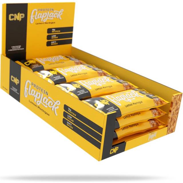 Box Of 12 CNP Protein Flapjack Bars 75g 18g Protein Lemon Meringue