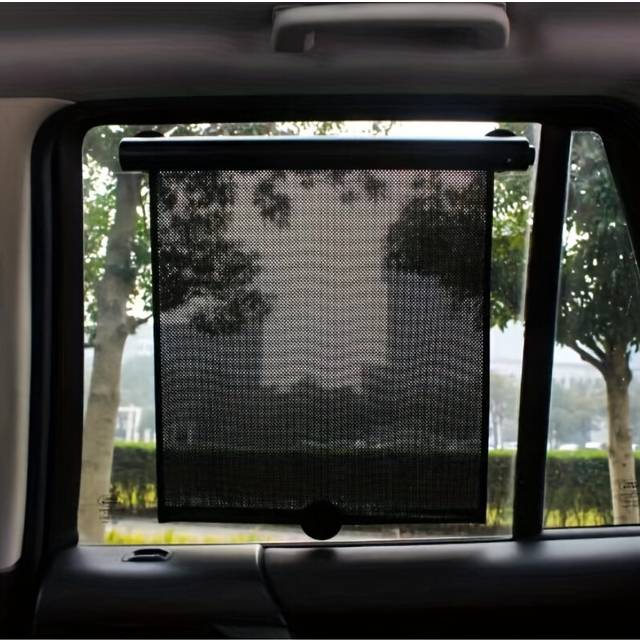 1pc Car Retractable Sunshade Curtain Sunshade And Heat-insulating Side