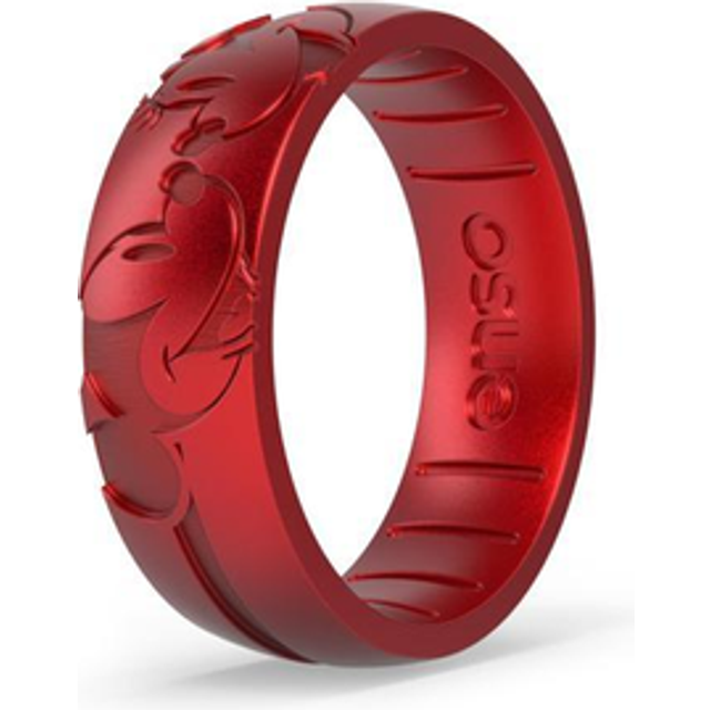Enso Rings Disney Silicone Rings - Mickey Mouse and Minnie Mouse - Heart Hands - Size 10