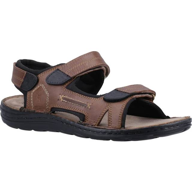 Hush Puppies Mens Alistair Leather Sandals 7 UK solbränna