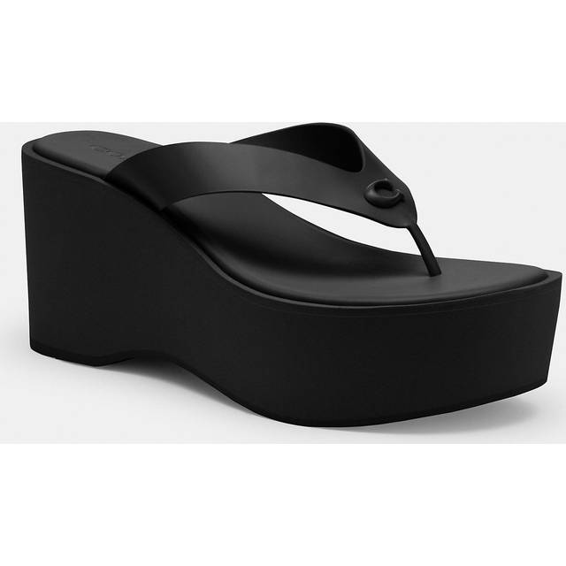 【COACH】超お買得★Sculpted C フリップフロップ Coach Sculpted C Platform Flip Flop - Black • Price »