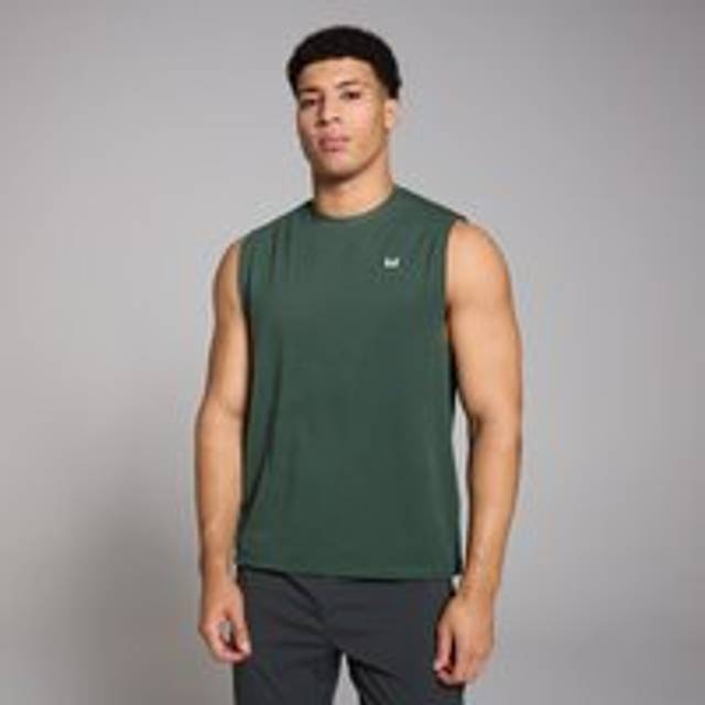 MP Men's Tempo Graphic Oversized Tank - Deep Green - L
