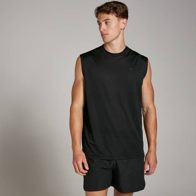 MP Men's Tempo Oversized Mesh Training Tank - Black - S