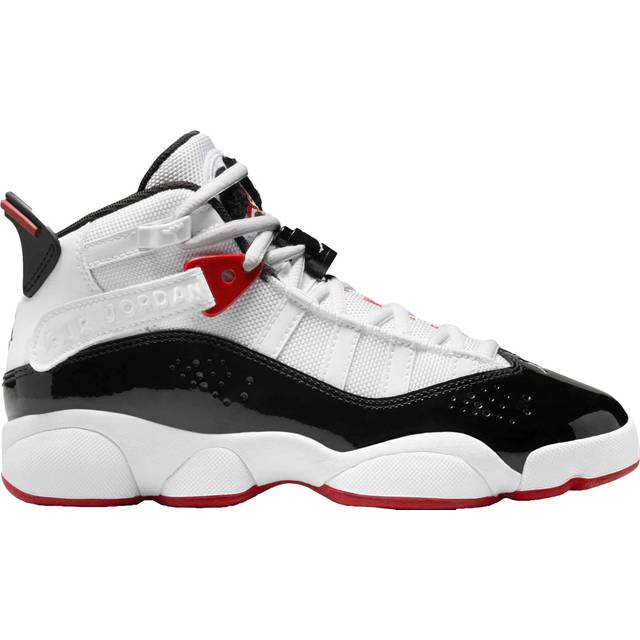 (GS) Air Jordan 6 Rings 'White Varsity Red Black' 323419-164 - White/Varsity Red/Black - 4Y