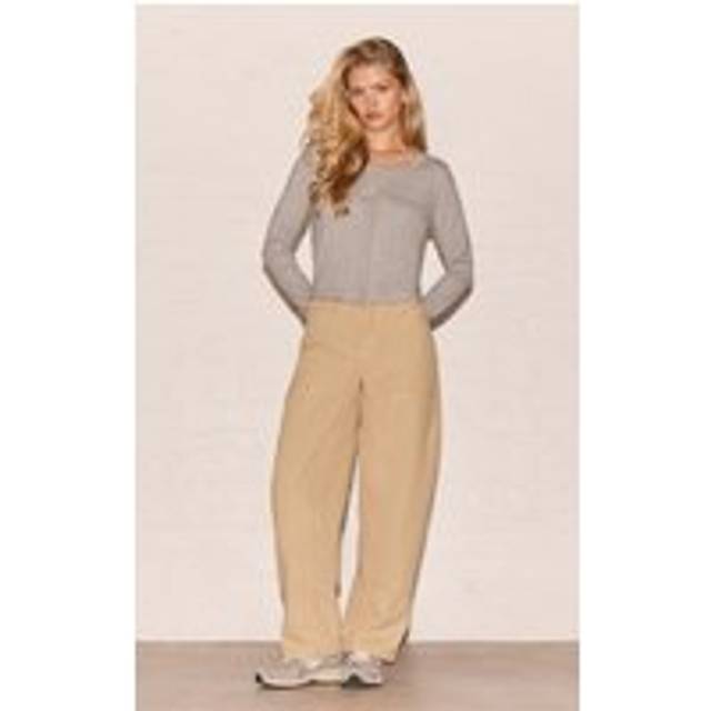 Sand Carpenter Seam Detail Jeans, Sand - 4
