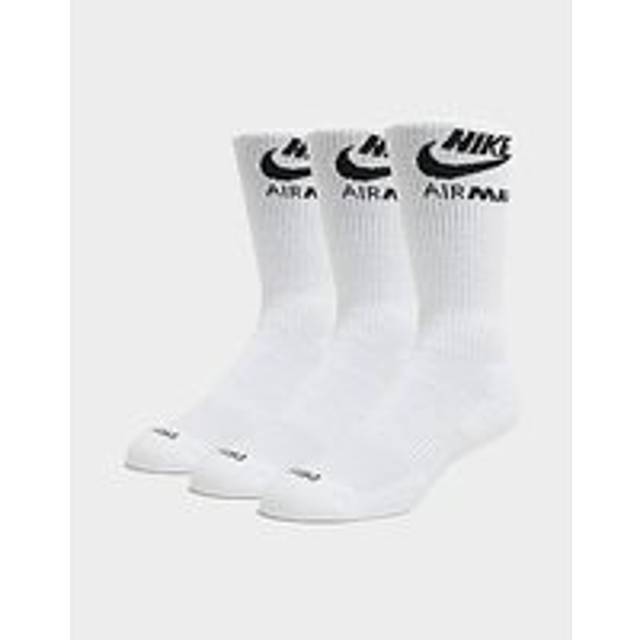 Nike 3-Pack Air Max Crew Socks, White