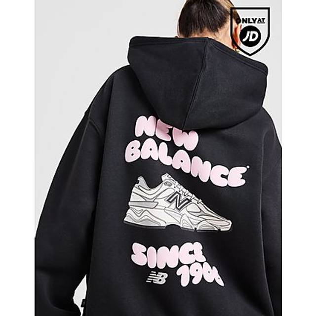 New Balance 9060 Graphic Hoodie - Black - Womens - M