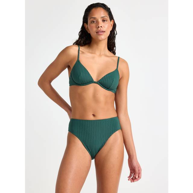 Bikini bottom with high waist