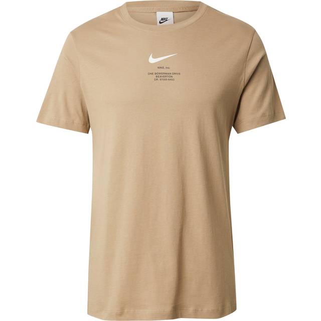 Nike Swoosh T-Shirt - Beige - Mens