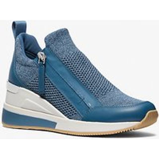 MK Willis Stretch Knit Trainer - Blue - Michael Kors - UK 7.5