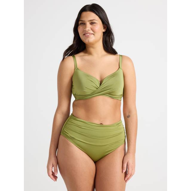 Shaping Bikini bottom with high waist