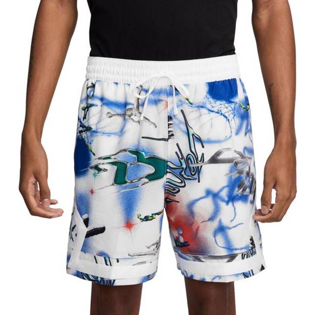 Nike Jordan Sport Men's Dri-FIT Woven Diamond Shorts - White - Polyester/Elastane