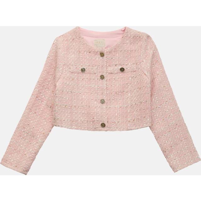 Guess Girls Pink Tweed Jacket - 6 year