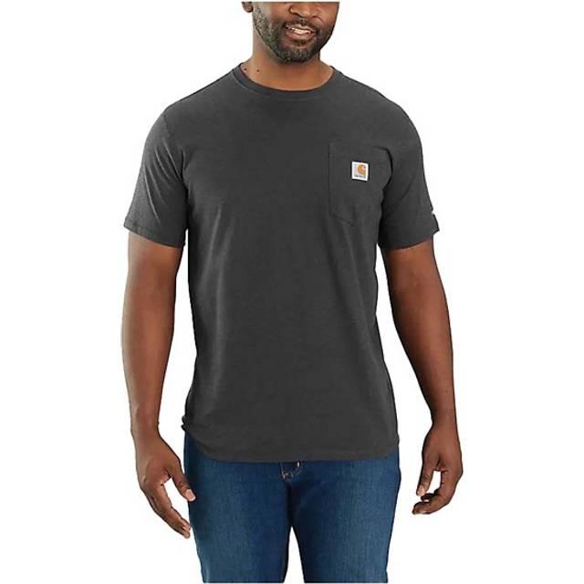 Carhartt Men's Force Relaxed Fit Midweight Short-Sleeve Pocket T-Shirt  Forestry Green Heather  X-Large