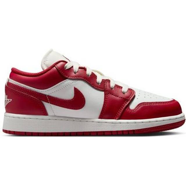 Nike Air Jordan 1 Low Older Kids' Shoes - White - 6 (EU 39)