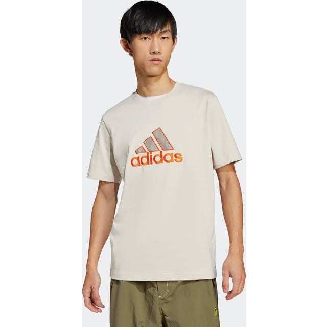 adidas Graphic T-Shirt, Cream Marl - XL