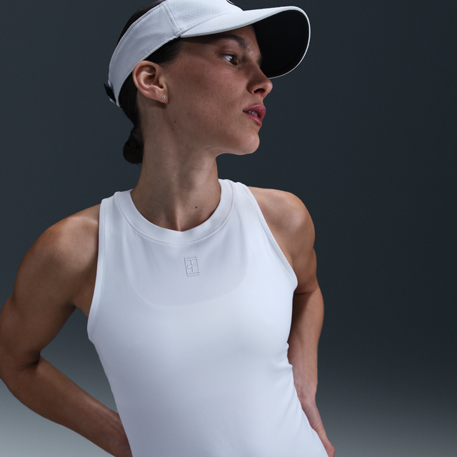 Nike W Nkct Df Advtg Tank, Padel- & tennislinne dam - White/White (XL)