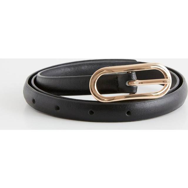 Belt with metal buckle