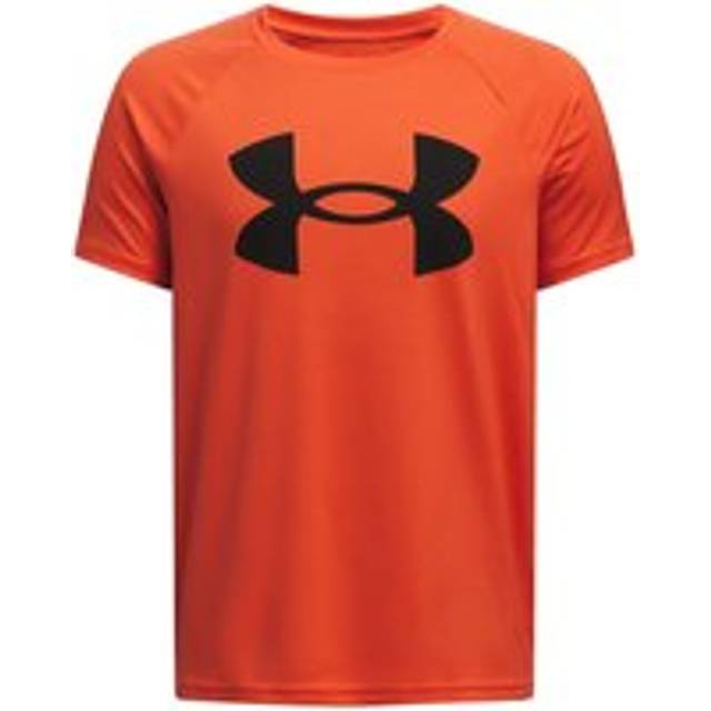 UNDER ARMOUR Junior Boys Training Tech Big Logo T-Shirt - Red, Fire / / Black, Size Xl - XL