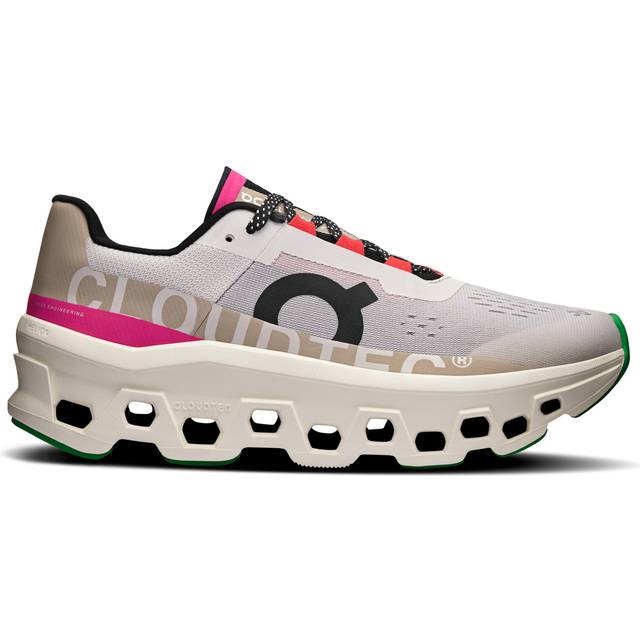 On Cloudmonster in Ivory & Pearl - White. Size 7.5 (also in 10, 10.5, 11, 11.5, 12, 12.5, 13, 7, 8, 8.5, 9, 9.5). (7.5)