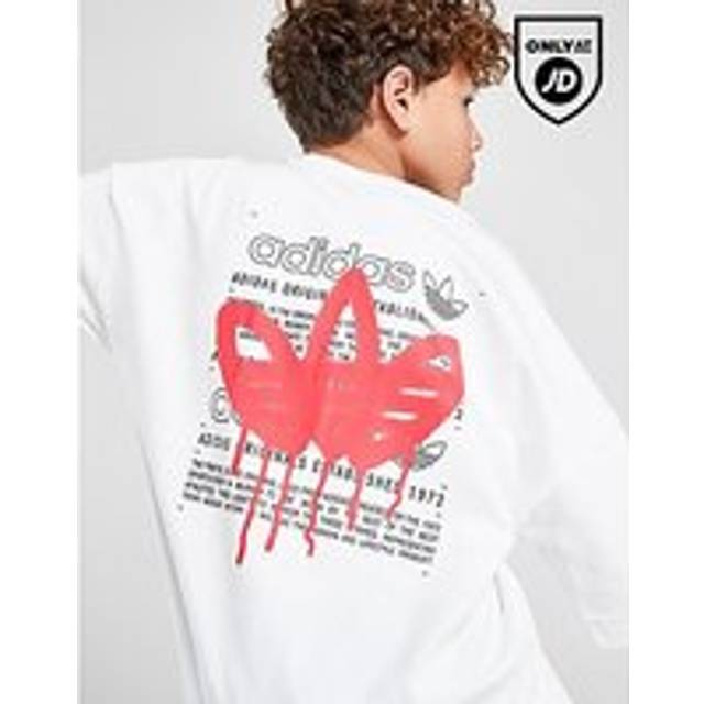 adidas Originals Graffiti Trefoil T-Shirt Junior - White - Kids - 11-12Y