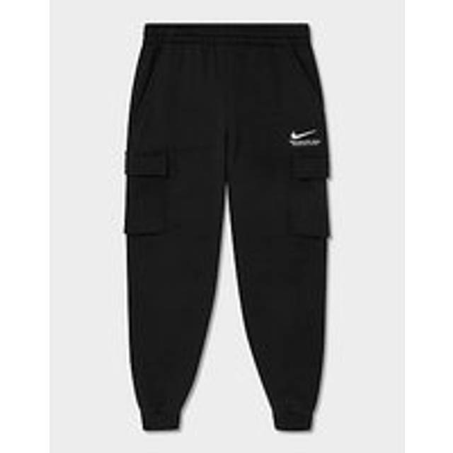 Nike Sportswear Older Kids' Fleece Cargo Trousers - Black - Cotton/Polyester - M