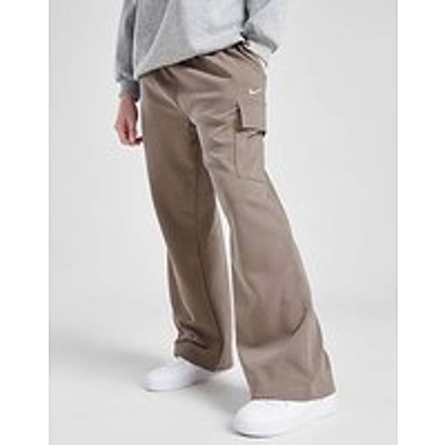 Nike Sportswear Girls' Dri-FIT Oversized Fleece Trousers - Brown - Cotton/Polyester